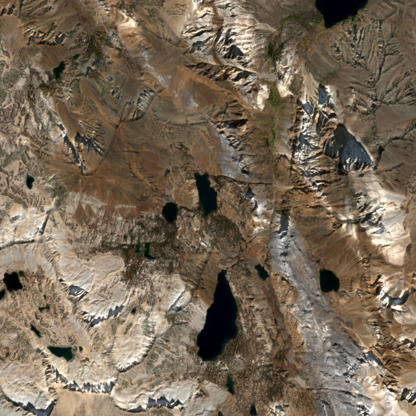 Sentinel-2 true color of the upper Convict basin, October 7 2026