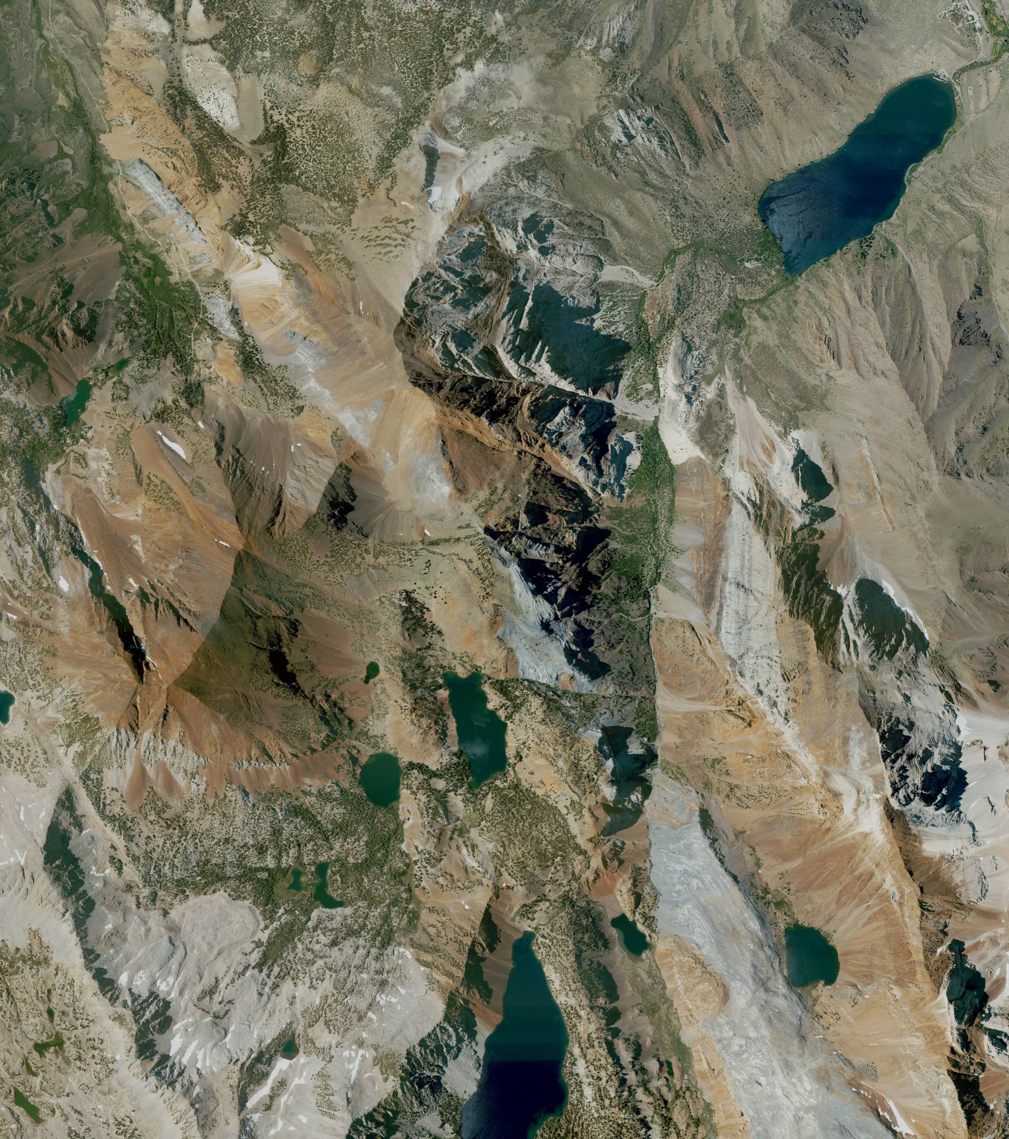 NAIP overview of the Convict Creek drainage from Convict Lake to Laurel Lakes