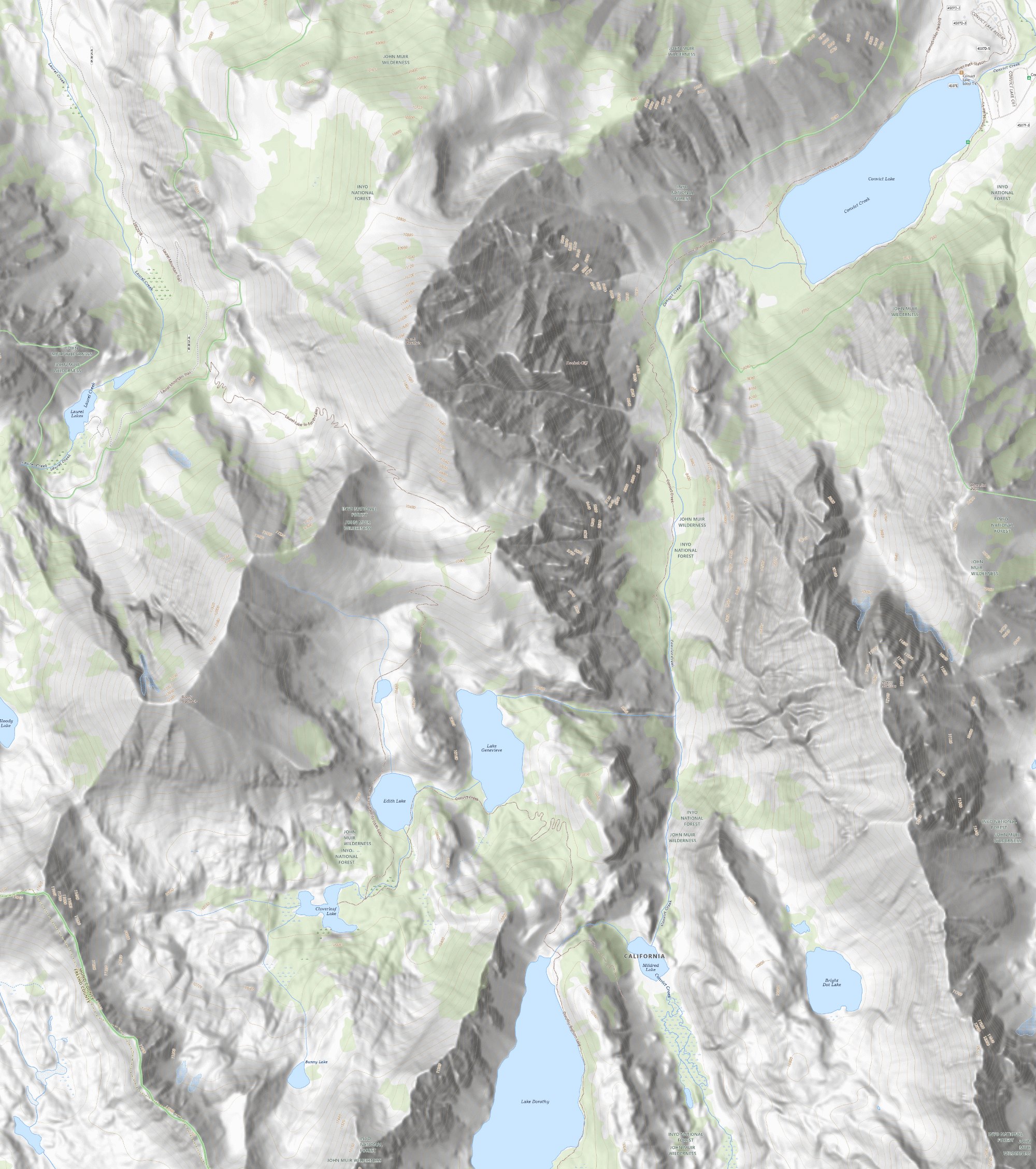 USGS seamless topographic map of the same extent