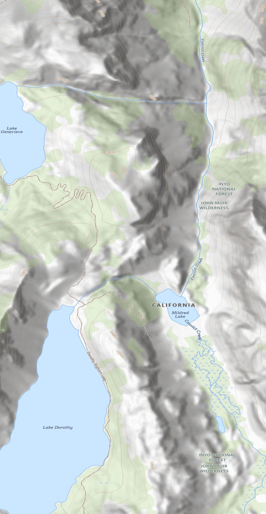 USGS topographic map of the full drainage